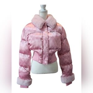 NWT SOLDOUT Online Jetset Pleasure Puffer Jacket Playboy by Dolls Kill